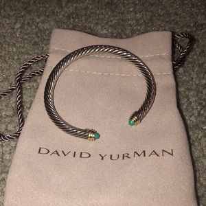 David yurman bracket with turquoise stones at tops